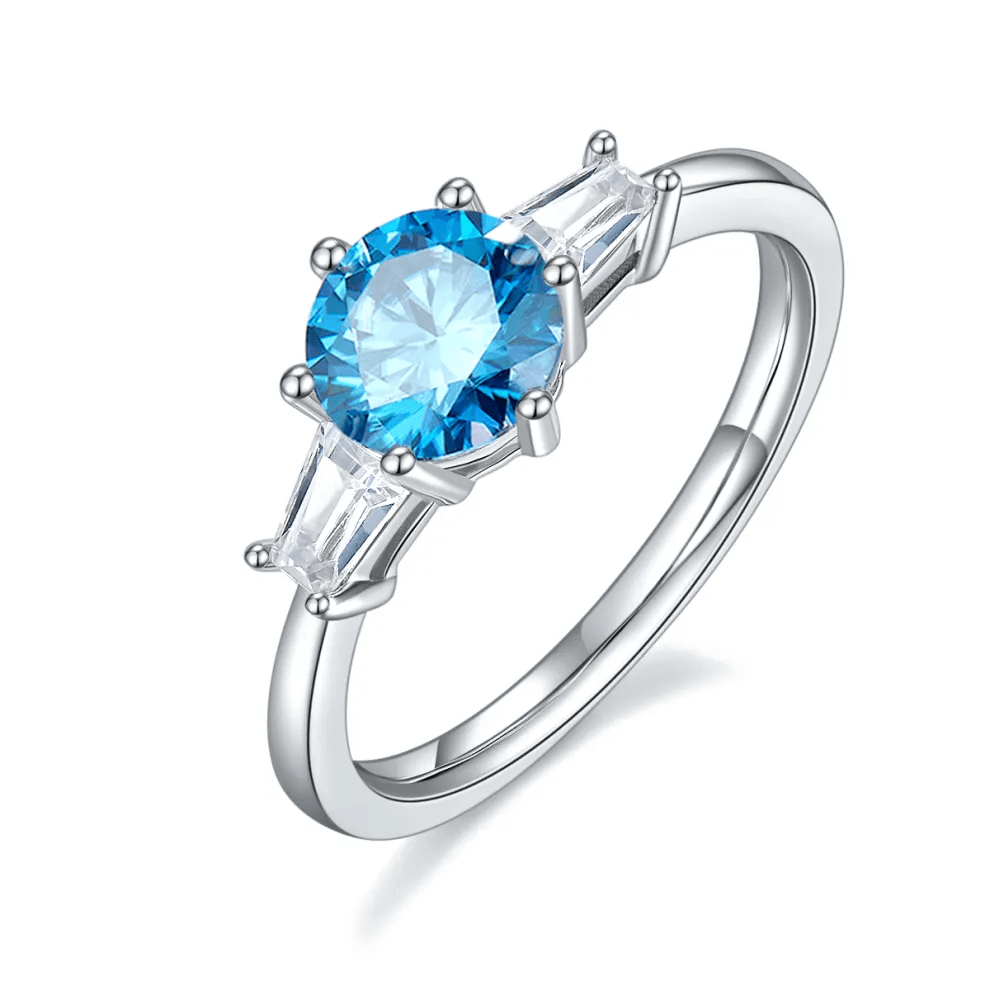 Stunning blue moissanite engagement ring Stunning blue moissanite engagement ring
