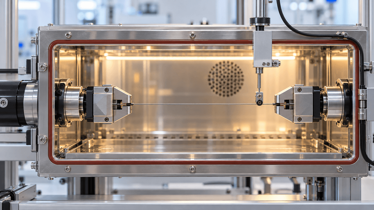 Temperature-controlled mechanical testing of medical nitinol wire Temperature-controlled mechanical testing of medical nitinol wire