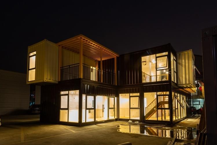 colorful shipping containers as temporary restaurants colorful shipping containers as temporary restaurants