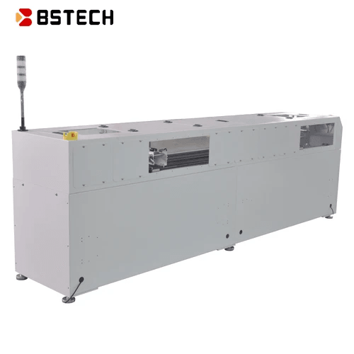 Efficient pcb handling conveyor system used in printed circuit board assembly. Efficient pcb handling conveyor system used in printed circuit board assembly.