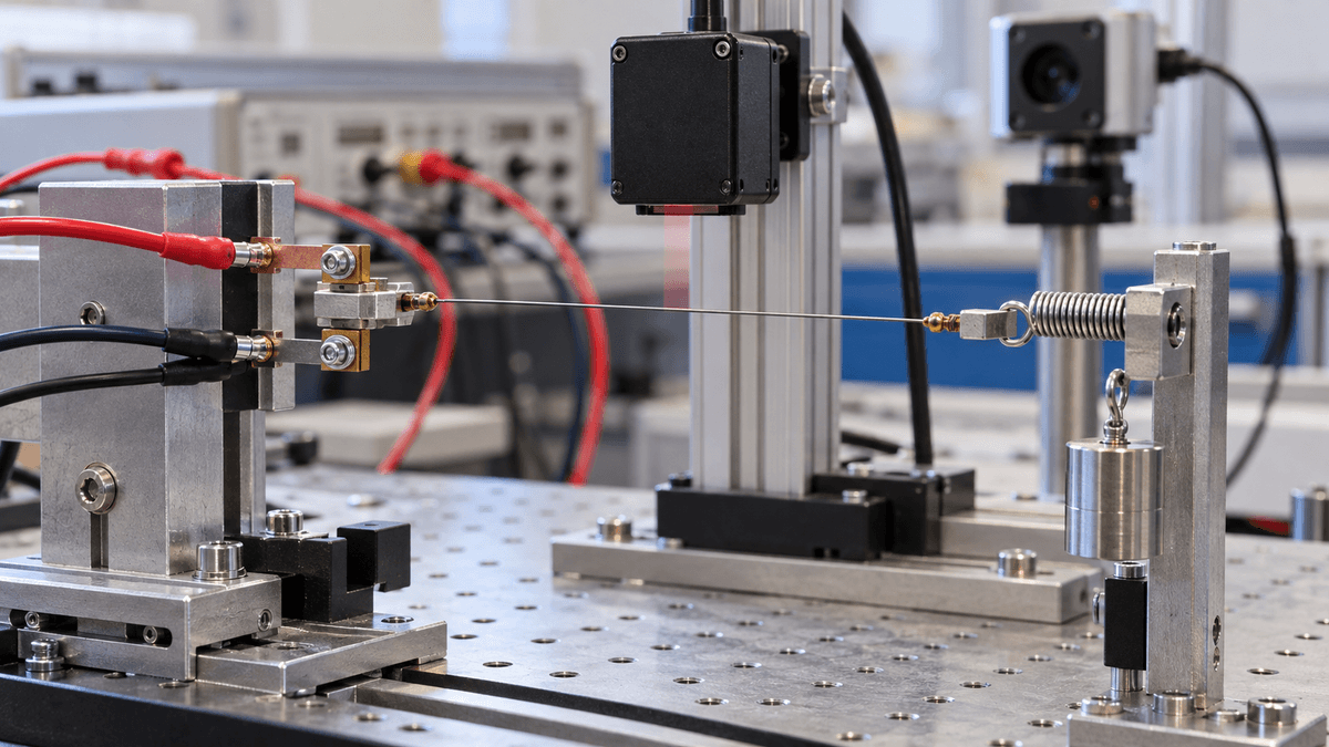 Electrical resistance sensing on an active Nitinol wire motor Electrical resistance sensing on an active Nitinol wire motor