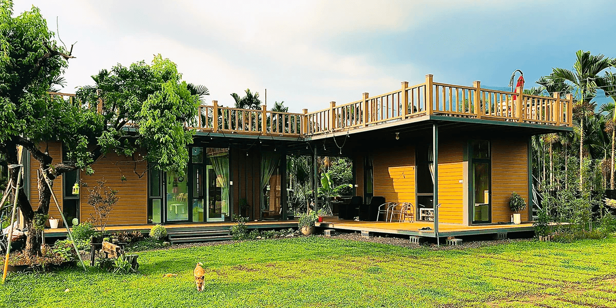 منزل حاوية مُجمّع بأسلوب عصري ومميز منزل حاوية مُجمّع بأسلوب عصري ومميز