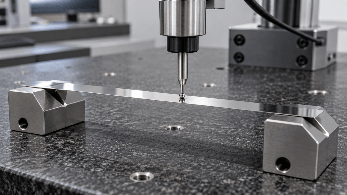 Local flatness measurement on thin nitinol strip Local flatness measurement on thin nitinol strip