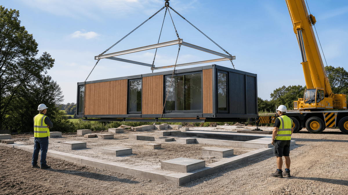 Planificación de varias viviendas prefabricadas modulares Planificación de varias viviendas prefabricadas modulares