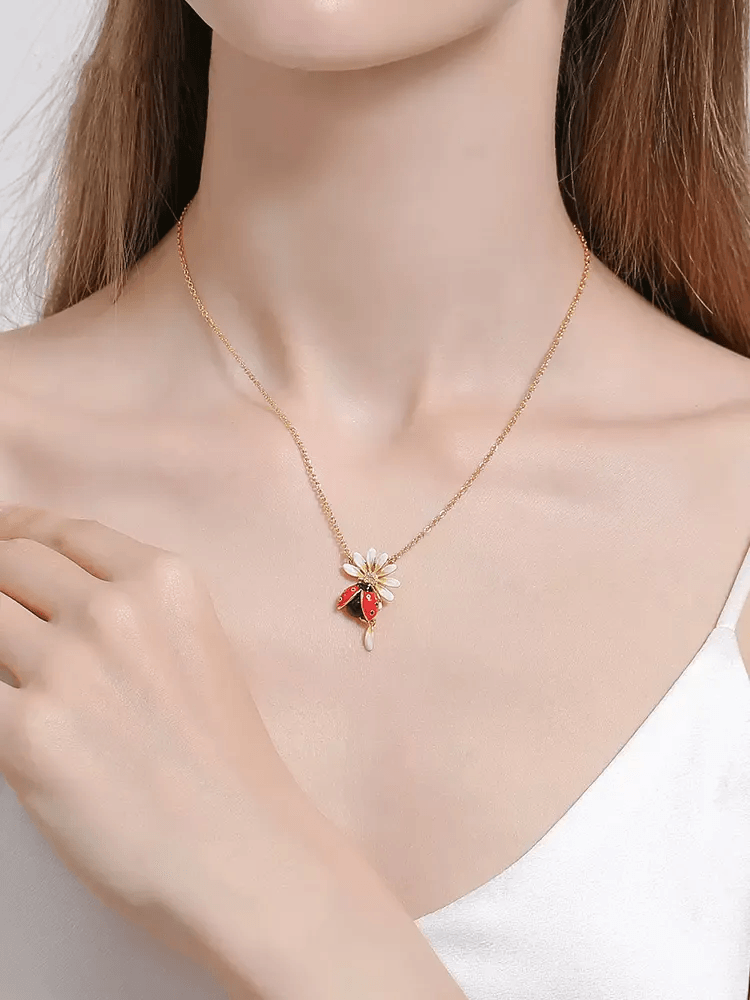 ladybug necklace meaning symbolizes good luck charm ladybug necklace meaning symbolizes good luck charm