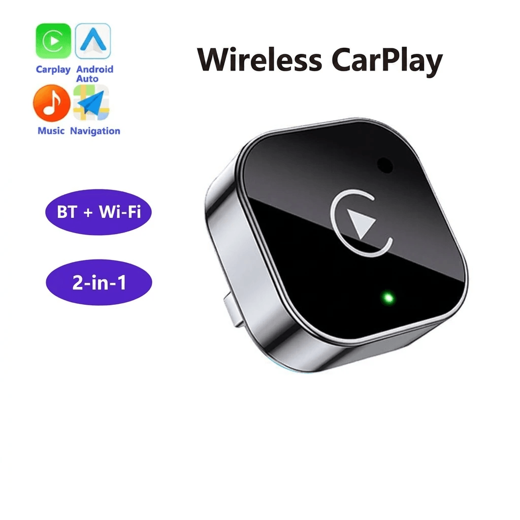 Wireless CarPlay and Android Auto adapter product image Wireless CarPlay and Android Auto adapter product image