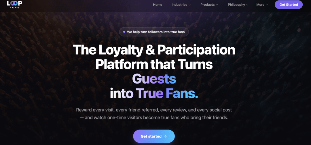 Original loop.fans case image presenting its loyalty and customer engagement platform. Original loop.fans case image presenting its loyalty and customer engagement platform.