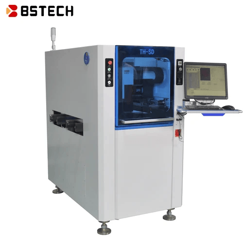 Efficient use of a glue dispensing machine in PCB assembly. Efficient use of a glue dispensing machine in PCB assembly.
