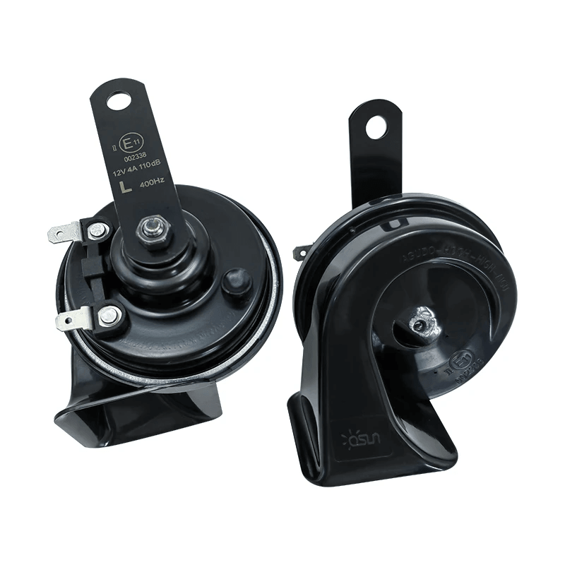 Inspecting high quality 12v car horn during maintenance Inspecting high quality 12v car horn during maintenance