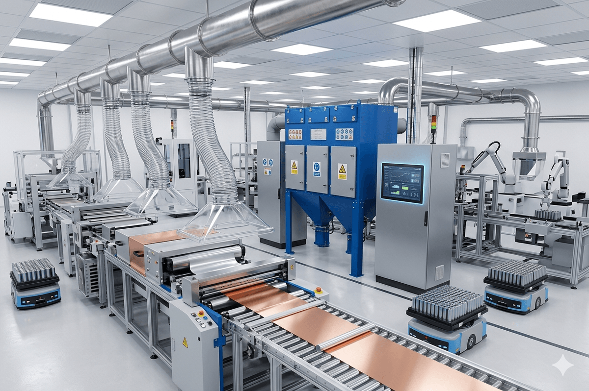 Energy-saving lithium battery dust collection system Energy-saving lithium battery dust collection system