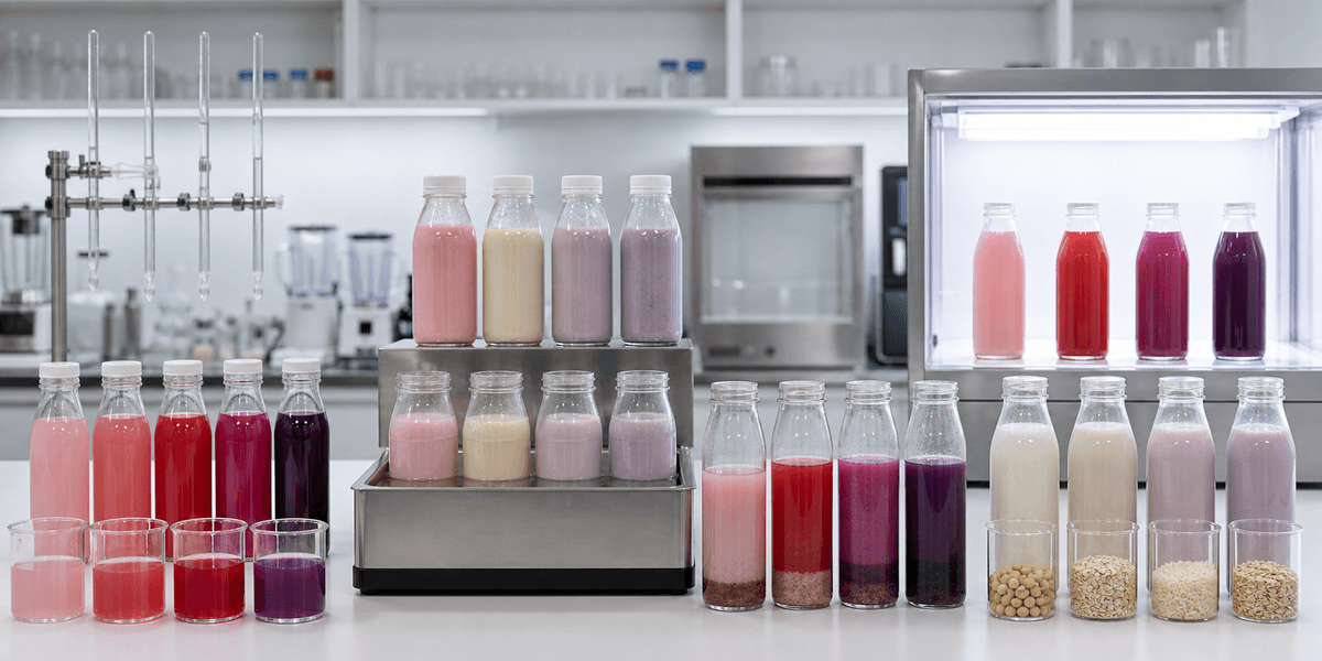 fruit powder color tests in clear protein and plant-based beverages fruit powder color tests in clear protein and plant-based beverages