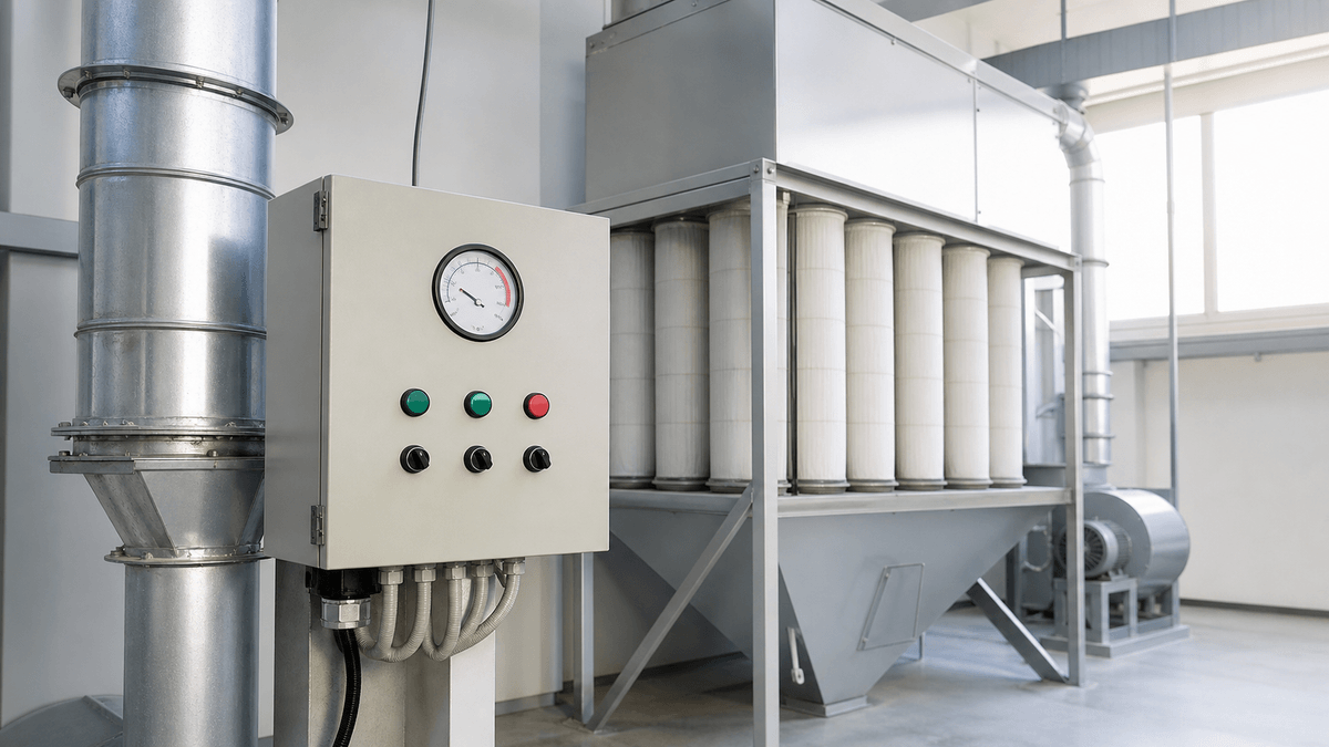 filter differential pressure gauge on a dust collector control panel filter differential pressure gauge on a dust collector control panel