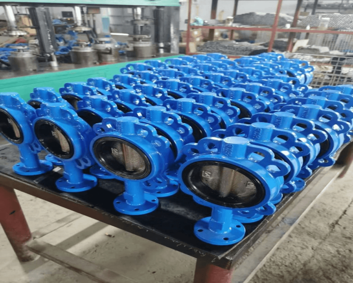 Well-maintained electric rotating actuator in a manufacturing facility Well-maintained electric rotating actuator in a manufacturing facility