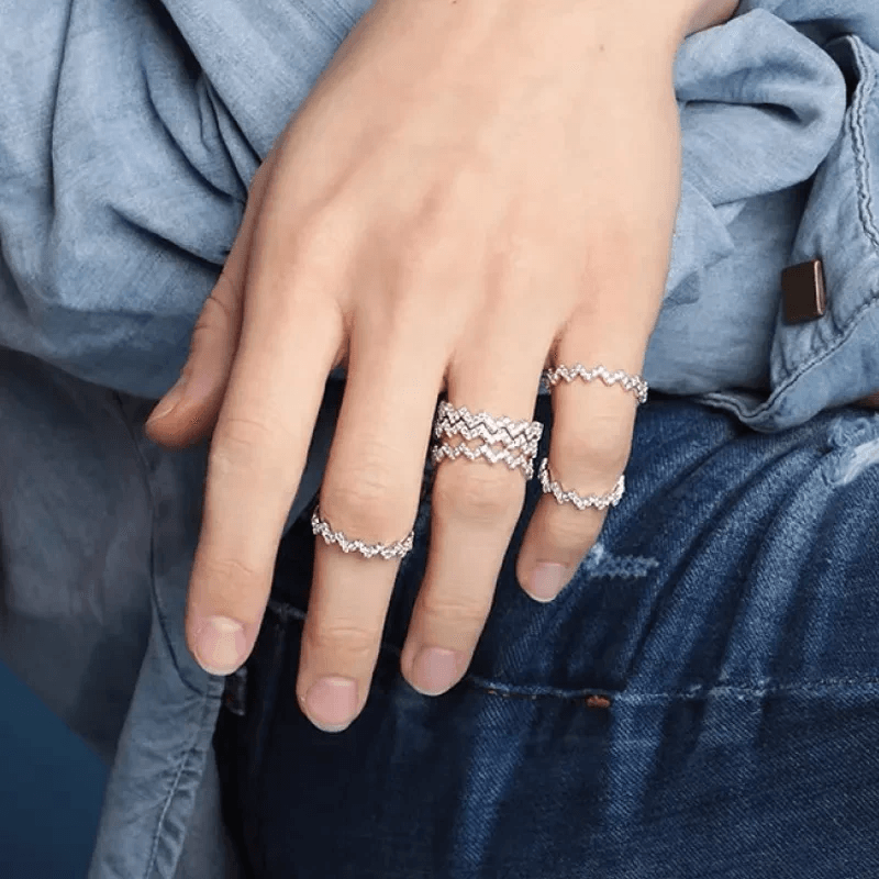 Stylish assortment of everyday rings reflecting elegance Stylish assortment of everyday rings reflecting elegance