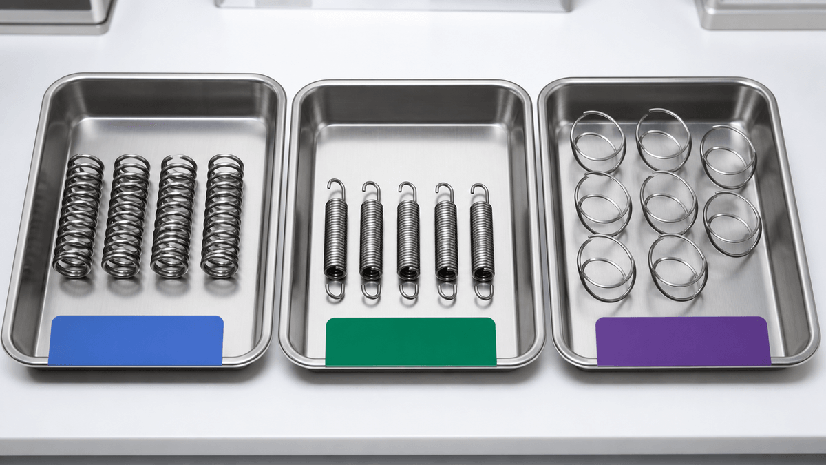 NiTi spring samples for shape memory and superelastic comparison NiTi spring samples for shape memory and superelastic comparison