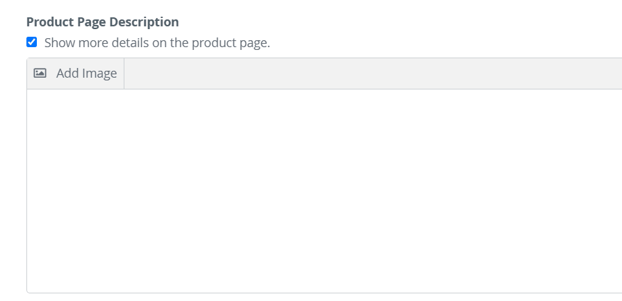 Strikingly editor for adding rich detailed content to a product page Strikingly editor for adding rich detailed content to a product page