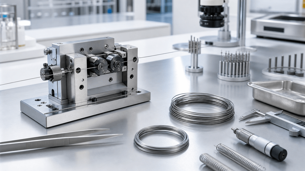Nitinol wire forming with shape setting and surface control Nitinol wire forming with shape setting and surface control