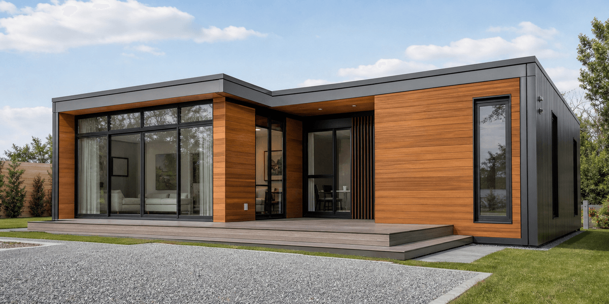 Paneles WPC para exterior en fachada modular Paneles WPC para exterior en fachada modular
