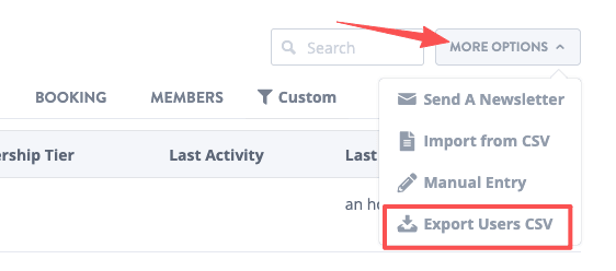 Strikingly audience contacts screen for reviewing website-generated leads Strikingly audience contacts screen for reviewing website-generated leads