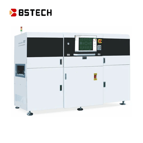 solder paste inspection machine overview during operation solder paste inspection machine overview during operation