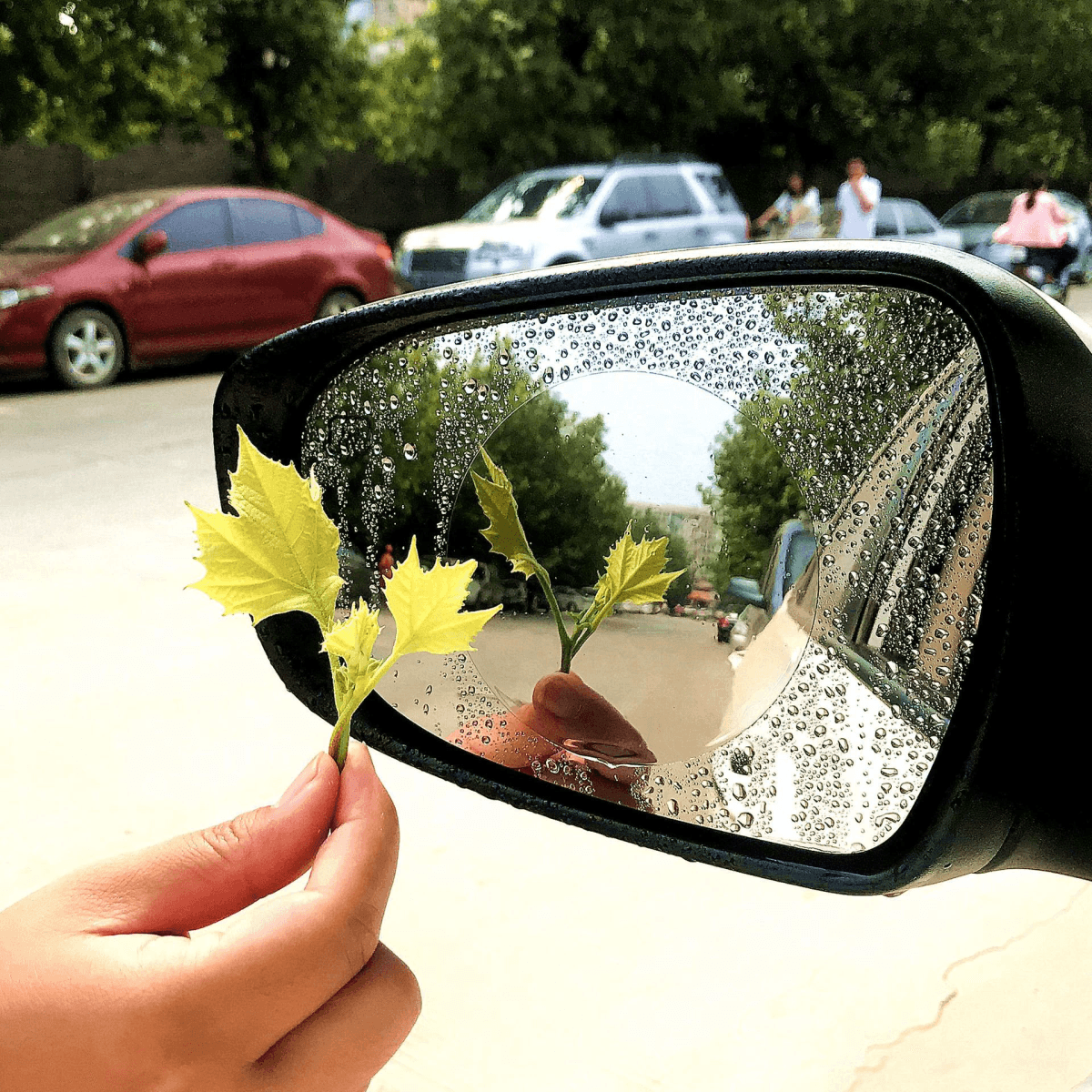 Car rearview mirror rainproof film product image Car rearview mirror rainproof film product image
