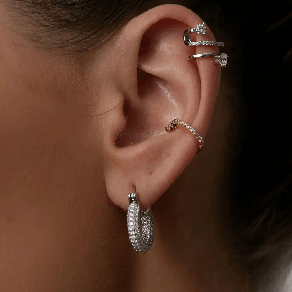 Trendy earring buds under $50 display. Trendy earring buds under $50 display.