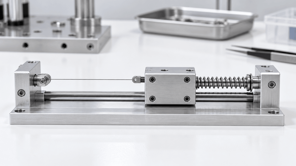 Nitinol memory wire working against a mechanical bias spring Nitinol memory wire working against a mechanical bias spring