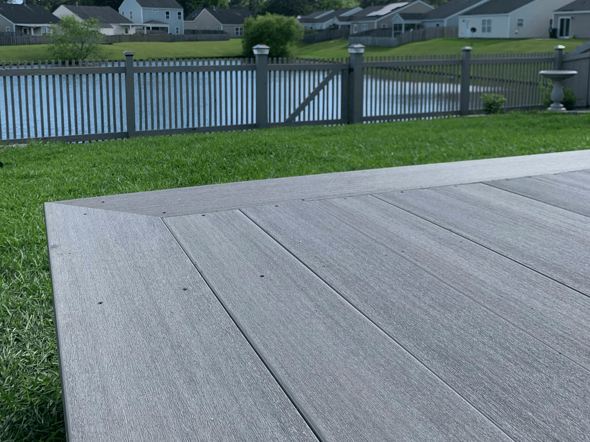 how to lay composite decking on concrete with aesthetic enhancements how to lay composite decking on concrete with aesthetic enhancements