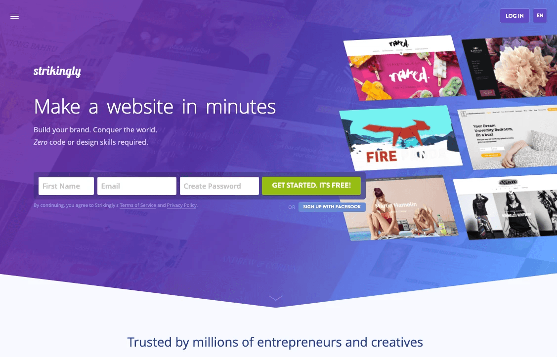 Effective call-to-action placement showcased through Strikingly's customization tools. Effective call-to-action placement showcased through Strikingly's customization tools.
