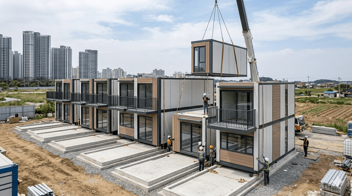 Plano de apartamentos modulares con unidades repetibles Plano de apartamentos modulares con unidades repetibles