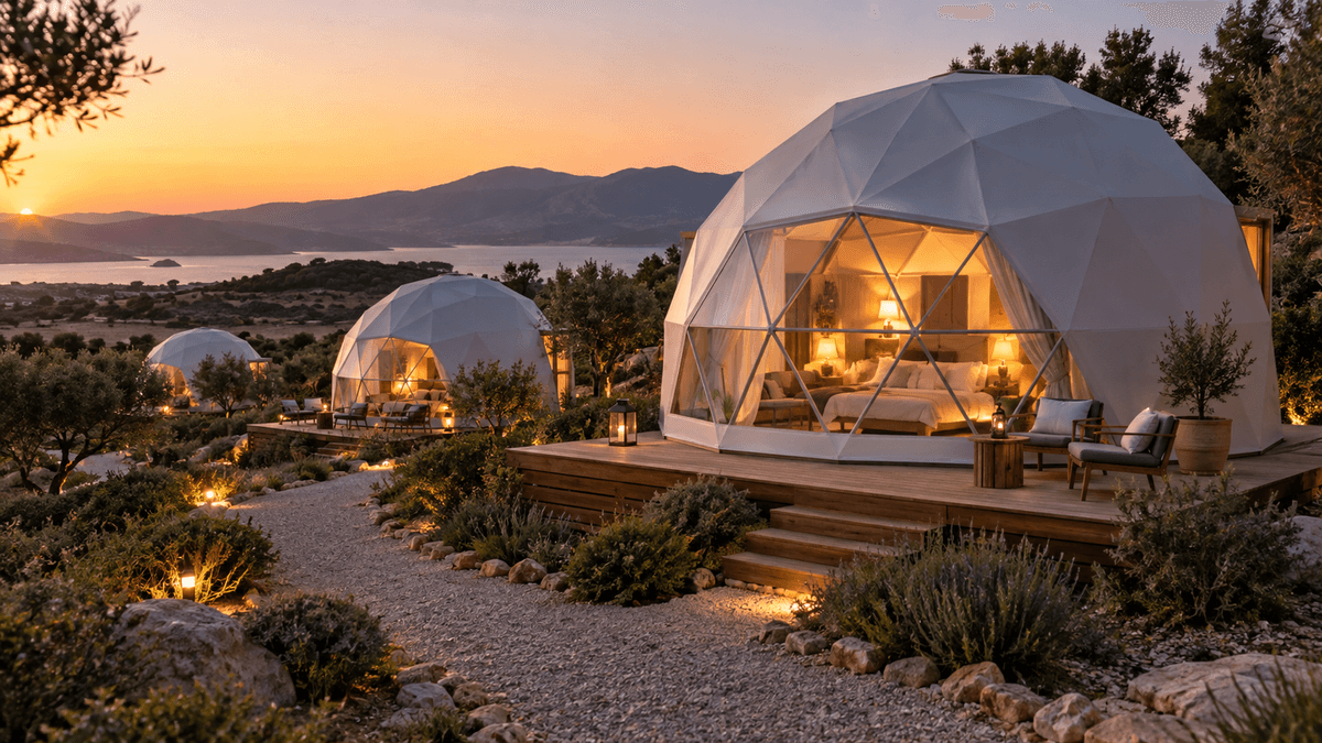 Domos prefabricados habitables para glamping Domos prefabricados habitables para glamping