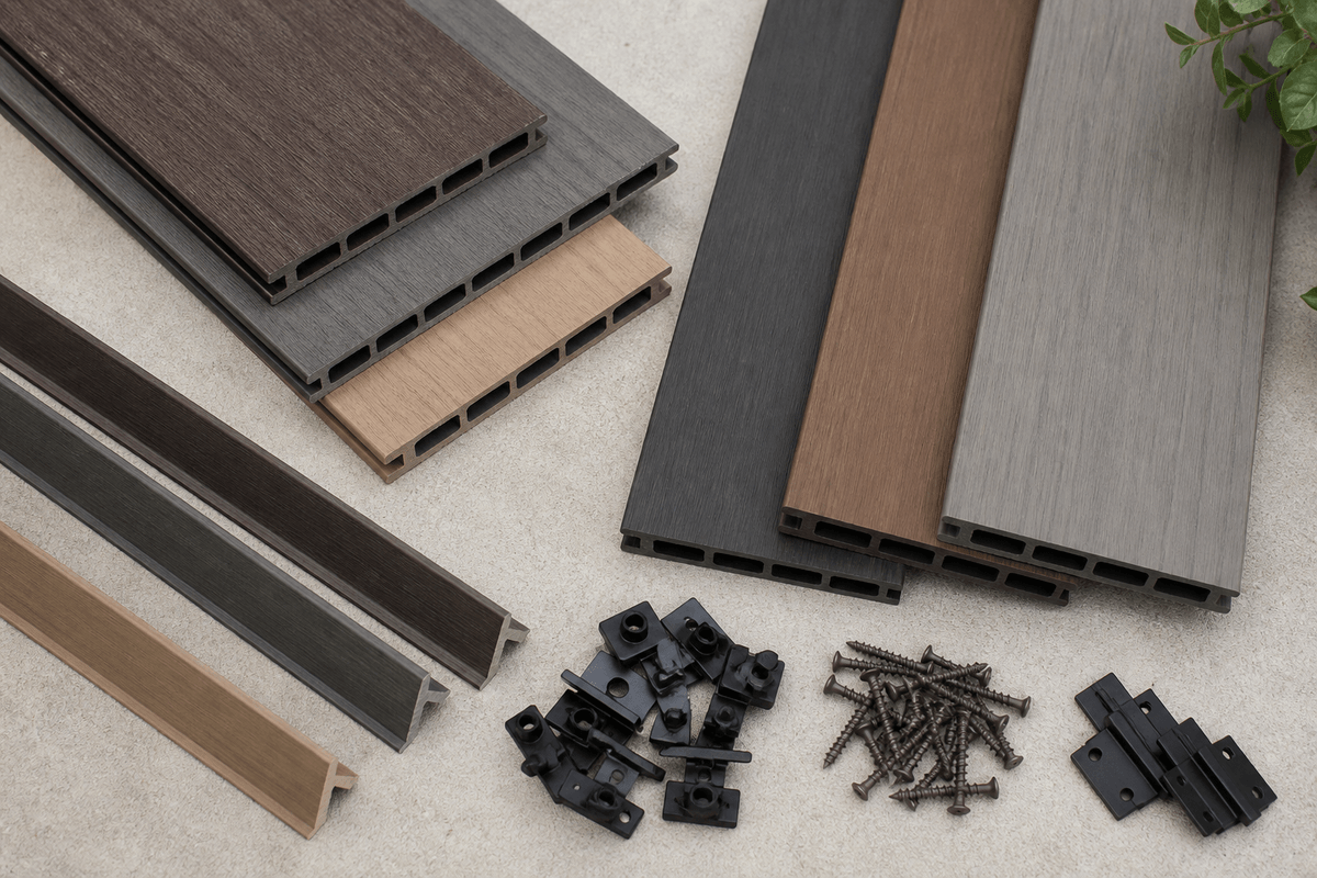 Budget composite decking material samples compared for value Budget composite decking material samples compared for value