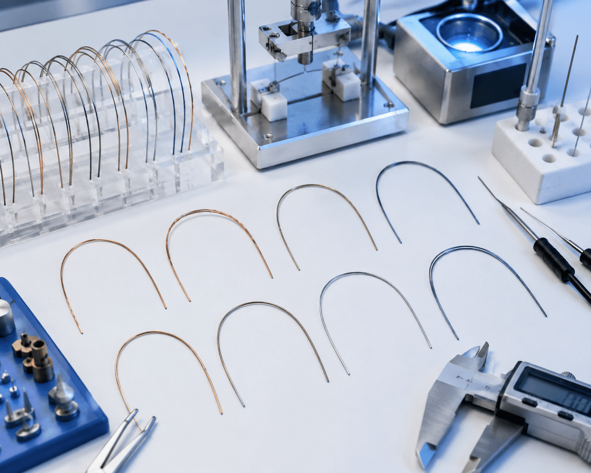 Copper NiTi wire in orthodontics with temperature and force control Copper NiTi wire in orthodontics with temperature and force control
