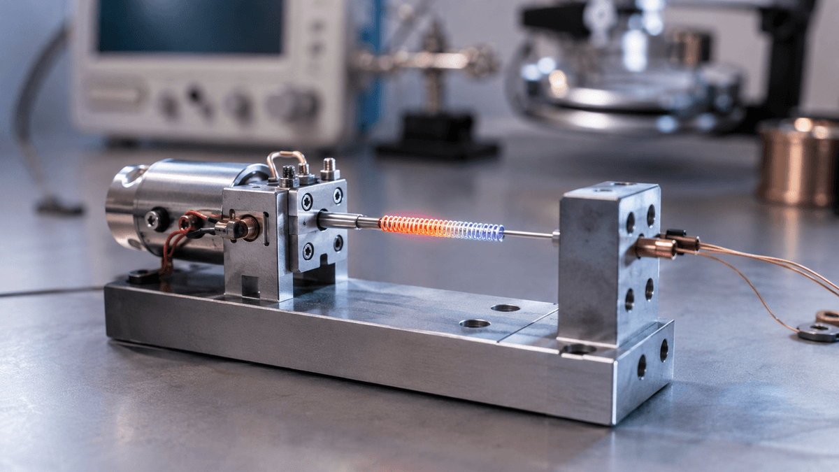 Copper NiTi wire actuator with a narrow heating and cooling range Copper NiTi wire actuator with a narrow heating and cooling range