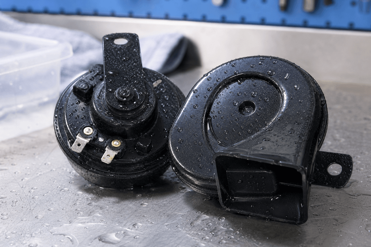 Waterproof electric car horn drainage and sealing check Waterproof electric car horn drainage and sealing check