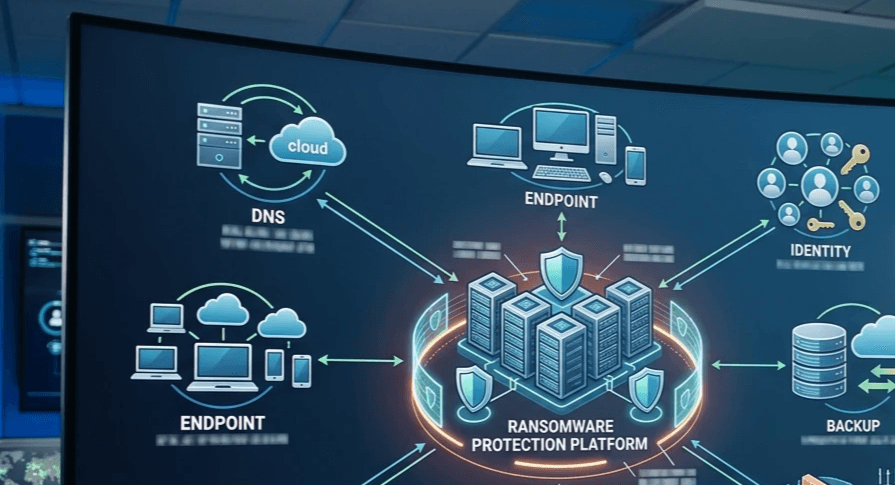Ransomware protection platform with network foundation Ransomware protection platform with network foundation