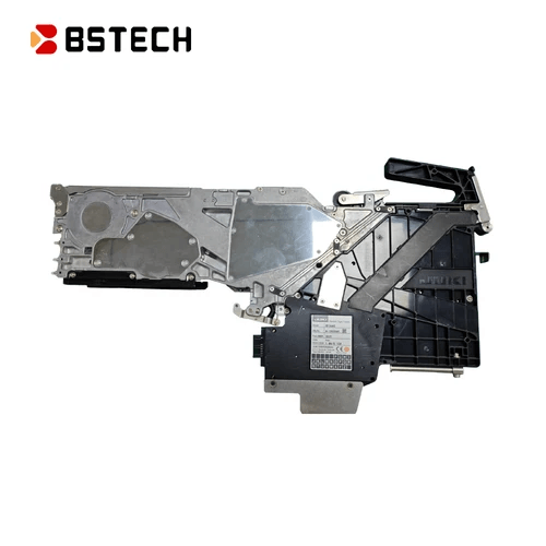 Different types of pick and place feeder showcased in manufacturing setting Different types of pick and place feeder showcased in manufacturing setting