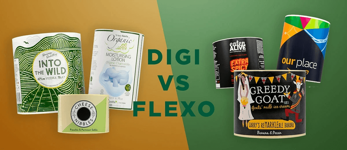 High-quality gravure printed label on plastic packaging High-quality gravure printed label on plastic packaging