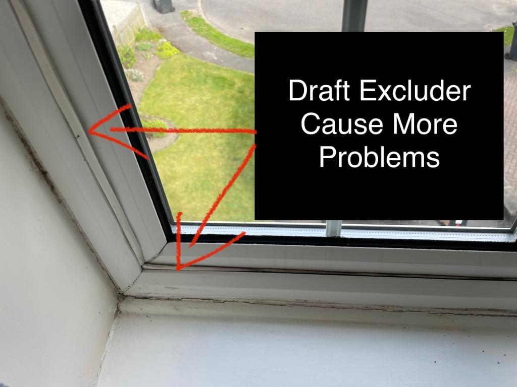 uPVC window draught uPVC window draught