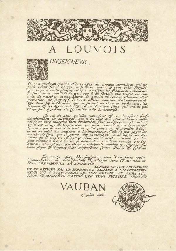 Lettre de Vauban comment le Moins Disant ruine vos projets IT| Abrennis Lettre de Vauban comment le Moins Disant ruine vos projets IT| Abrennis