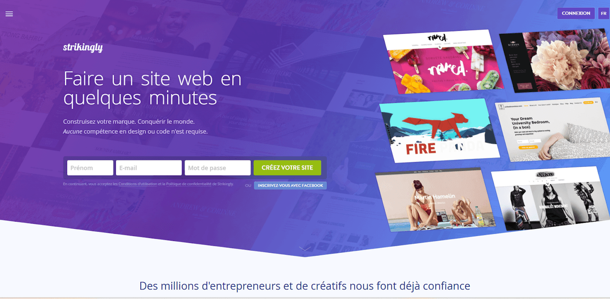 Créer des sites web attrayants avec Strikingly Créer des sites web attrayants avec Strikingly