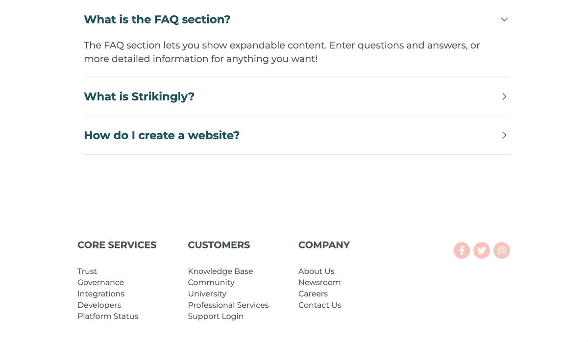 Présentation d'exemples exceptionnels de pages FAQ Présentation d'exemples exceptionnels de pages FAQ