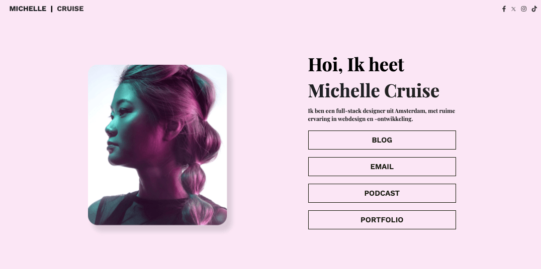 Michelle Cruise-blogsjabloon van opvallend Michelle Cruise-blogsjabloon van opvallend