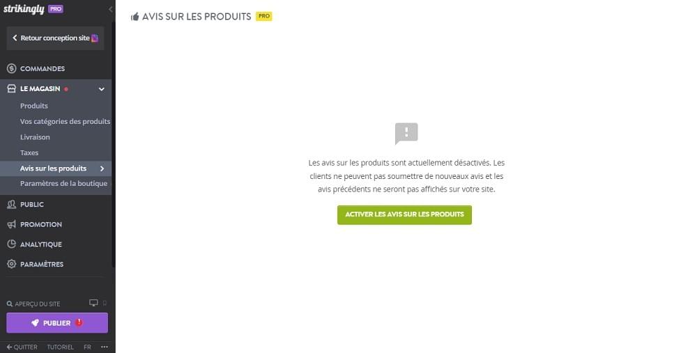 Affichage des Avis Produits Strikingly pour votre Site Web de Fabrication Affichage des Avis Produits Strikingly pour votre Site Web de Fabrication