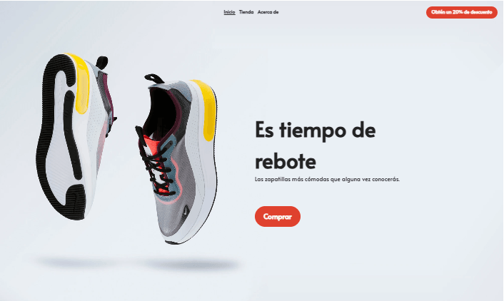 Plantilla de tiempo de rebote de Strikingly Plantilla de tiempo de rebote de Strikingly