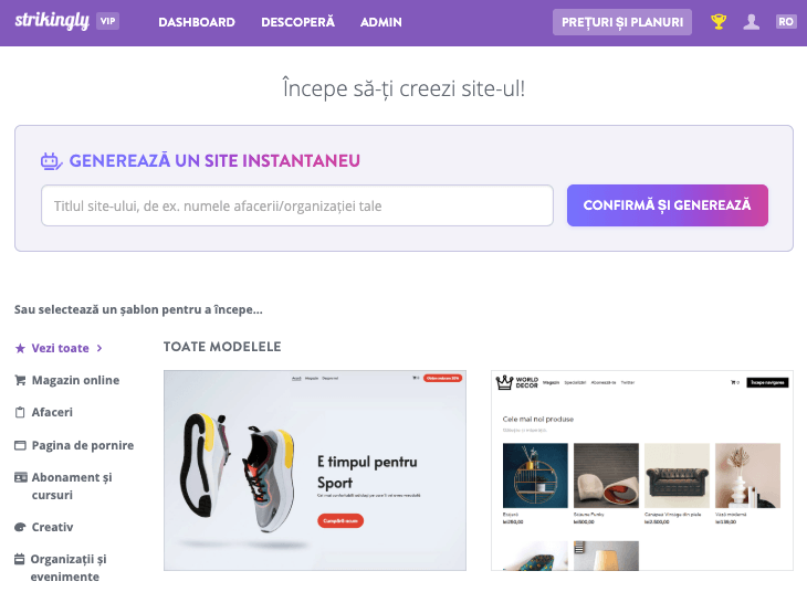 Creșteți productivitatea utilizând Biblioteca de șabloane pe Strikingly pentru crearea site-ului web Creșteți productivitatea utilizând Biblioteca de șabloane pe Strikingly pentru crearea site-ului web