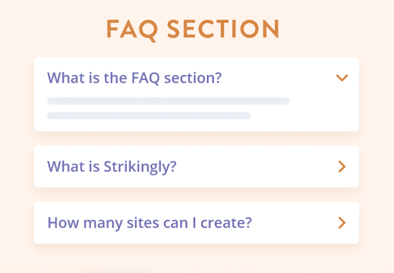 Bagian FAQ yang Mencolok Bagian FAQ yang Mencolok
