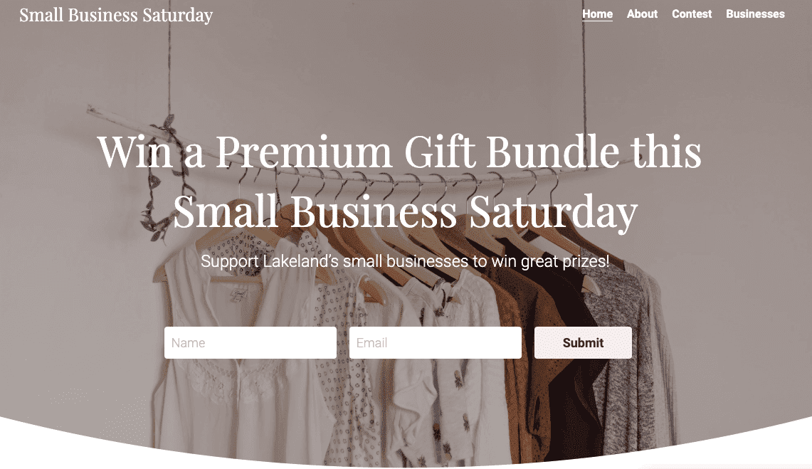 Template Sabtu Usaha Kecil yang Menampilkan Visual Merchandising yang Hebat Template Sabtu Usaha Kecil yang Menampilkan Visual Merchandising yang Hebat