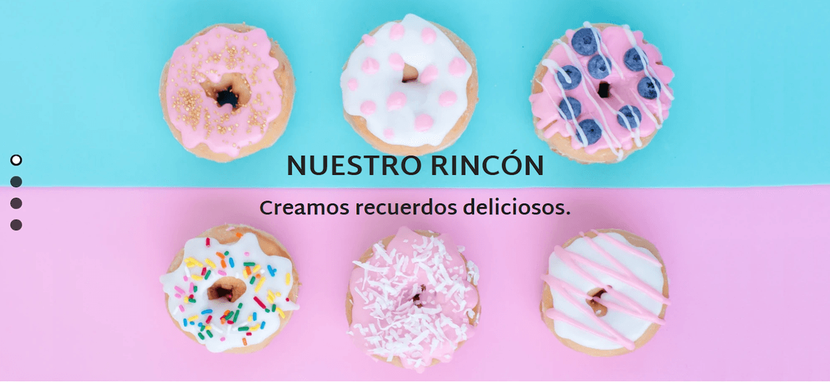 Plantilla para rincón de repostería de Strikingly Plantilla para rincón de repostería de Strikingly
