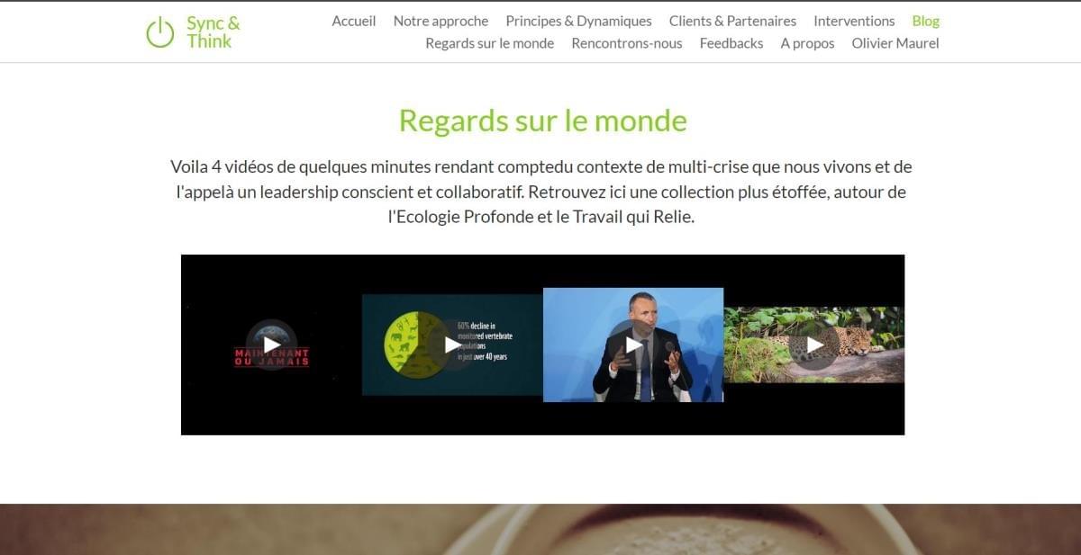 Le site Sync & Think sur Strikingly Le site Sync & Think sur Strikingly
